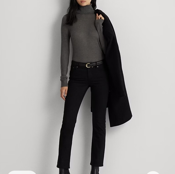 Lauren Ralph Lauren Denim - Ralph Lauren Women's Black Modern Straight Leg Jeans Sz 10 *W